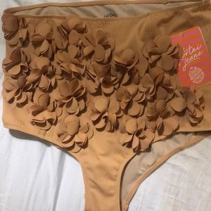 Kortni Jeane 3D flower bikini bottoms NWT